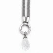 Stainless Steel Polished Interchangeable Glass Charm Necklace