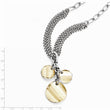 Stainless Steel Polished Crystal Necklace