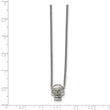 Stainless Steel Polished Skull Necklace
