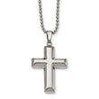 Stainless Steel Polished Hollow Cross Necklace