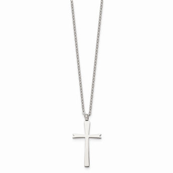 Stainless Steel Polished Cross Necklace