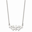 Stainless Steel Brushed and Polished Multi Cross Necklace