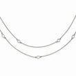 Stainless Steel Two Strand w/2in. Ext. Necklace