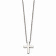Stainless Steel Cross w/1.75in ext Necklace