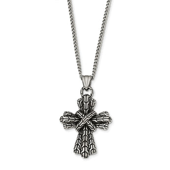 Stainless Steel Antique Cross Necklace