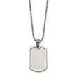 Stainless Steel Polished Dog Tag Necklace