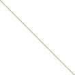 White & Yellow Rhodium over Brass 1.20mm 2 color plated Fancy Chain