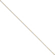 White & Yellow Rhodium over Brass 1.60mm 2 color plated Fancy Chain