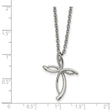 Stainless Steel Polished Cross Necklace