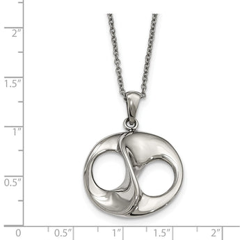 Stainless Steel Polished w/2in ext. Necklace