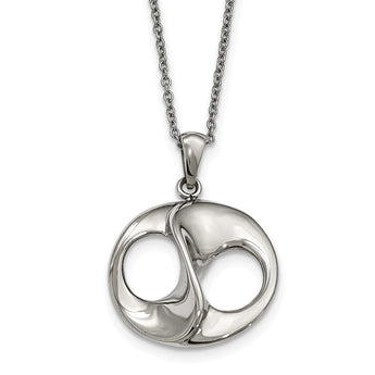 Stainless Steel Polished w/2in ext. Necklace