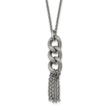 Stainless Steel Oval Chain with 2in ext. Necklace