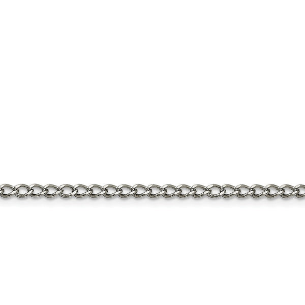 Stainless Steel 3mm Curb Chain