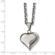 Stainless Steel Polished Heart Necklace