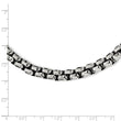 Stainless Steel Polished Fancy Rolo 24in Necklace