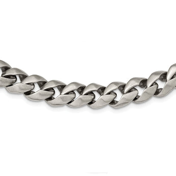 Stainless Steel Antiqued and Brushed Gun Metal Finish 22 inch Chain
