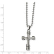 Stainless Steel Polished Cross Necklace