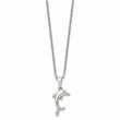 Stainless Steel Polished 22 inch Dolphin Necklace