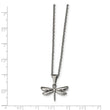 Stainless Steel Polished 22 inch Dragonfly Necklace