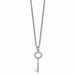 Stainless Steel Polished Key 22 inch Necklace