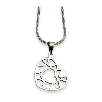 Stainless Steel Heart Pendant Necklace