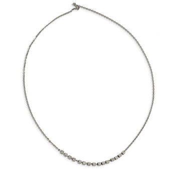 Stainless Steel Polished Beaded 18inch with 2 inch ext. Necklace