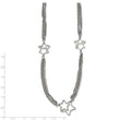Stainless Steel Polished Star 30 inch Necklace