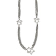 Stainless Steel Polished Star 30 inch Necklace