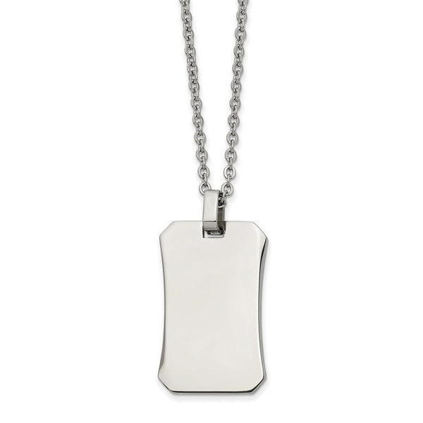 Stainless Steel Polished 22in Necklace