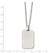 Stainless Steel Polished Rectangle 22in Necklace