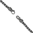 Stainless Steel Antiqued Box Chain 24in Necklace