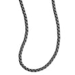 Stainless Steel Antiqued Box Chain 24in Necklace
