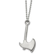 Stainless Steel Polished Hatchet 22 inch Necklace