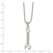 Stainless Steel Polished Wrench Necklace