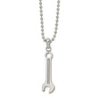 Stainless Steel Polished Wrench Necklace