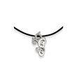 Stainless Steel CZ Pendant Necklace