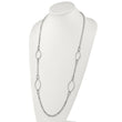 Stainless Steel Polished 36in Fancy Link Necklace