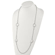 Stainless Steel Polished 36in Fancy Circle Link Necklace