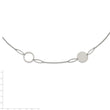 Stainless Steel Polished 36in Fancy Circle Link Necklace