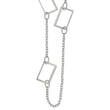 Stainless Steel 39in Square Link Necklace