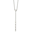 Stainless Steel Polished LOVE Heart 17in Necklace