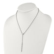 Stainless Steel Polished LOVE Heart 17in Necklace