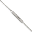 Stainless Steel Polished CZ Enjoy the little things 16in w/2in ext Bar Neck