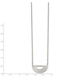 Stainless Steel Polished 18 inch with 2 inch ext. Necklace