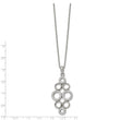 Stainless Steel Polished w/Preciosa Crystal 16in w/2in ext. Necklace