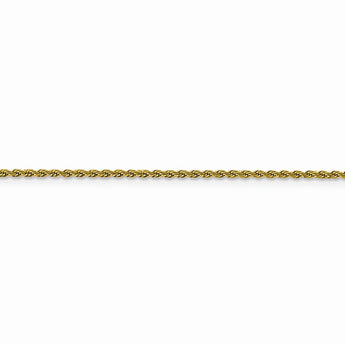 Stainless Steel Polished Yellow IP-plated 1.5mm 24in Rope Chain