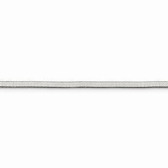 Stainless Steel Polished 3.3mm 24in Herringbone Chain