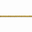 Stainless Steel Polished Yellow IP-plated 3mm Cyclone 24in Chain