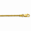 Stainless Steel Polished Yellow IP-plated 3mm Cyclone 24in Chain