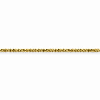 Stainless Steel Polished 2.2mm Yellow IP-plated Cyclone 24in Chain